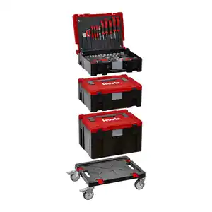 kwb Systemkoffer-Set 4-teilig mit 125-teiligem Werkzeug-Set