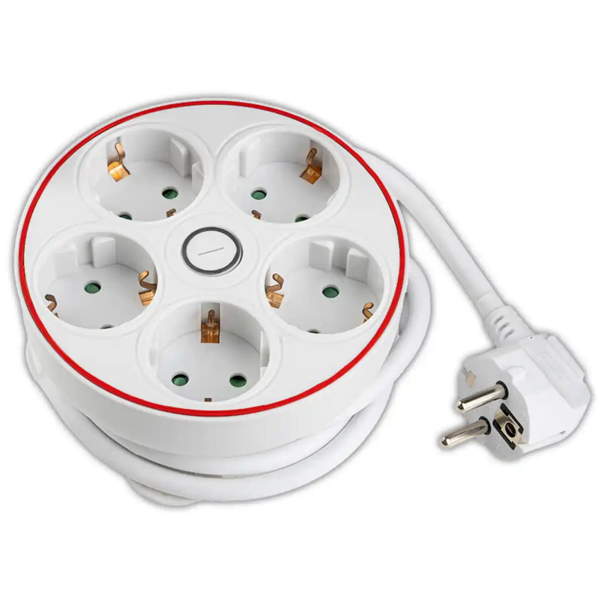 Bild 1 von Powertec Electric 5-fach Tisch-Steckdose "Geometrische Form"