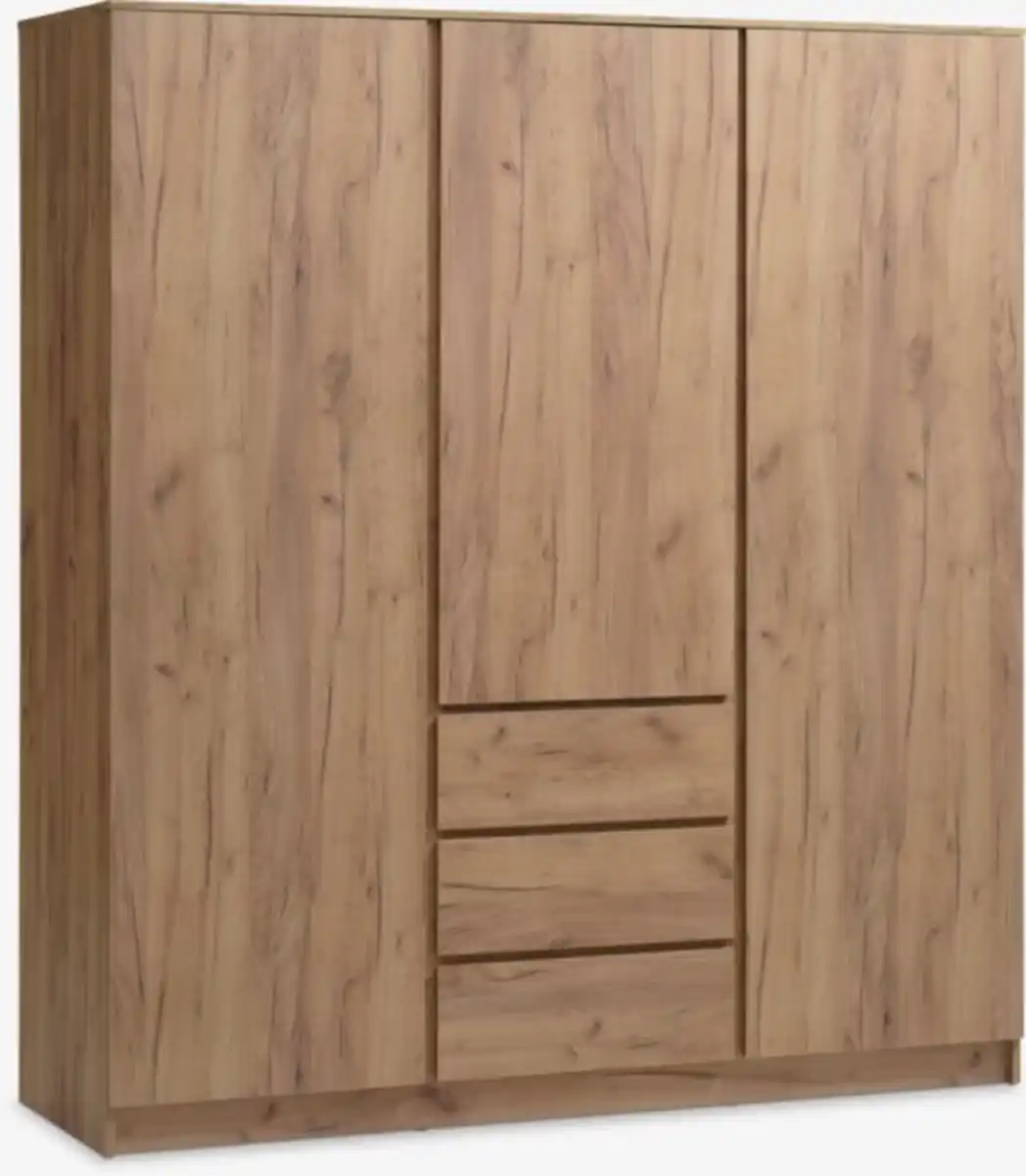 Bild 1 von Kleiderschrank LIMFJORDEN 180x200 Kombi wildeiche natur