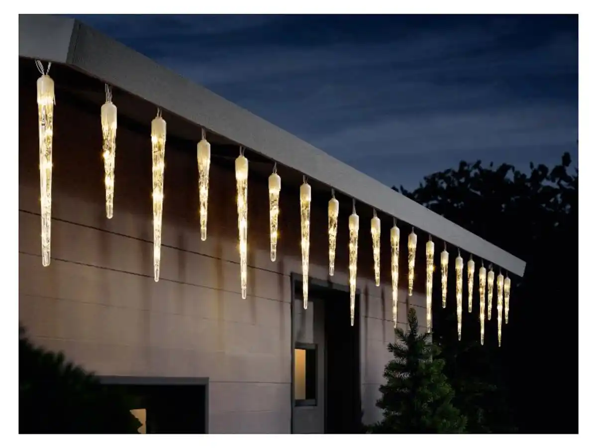 Bild 2 von LIVARNO home Eiszapfenvorhang mit LED-Blinkeffekt