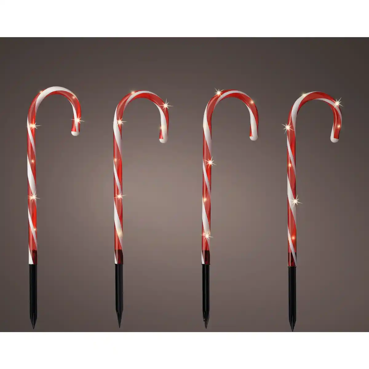 Bild 2 von LED-Stableuchte »Zuckerstange«, batteriebetrieben, für außen geeignet