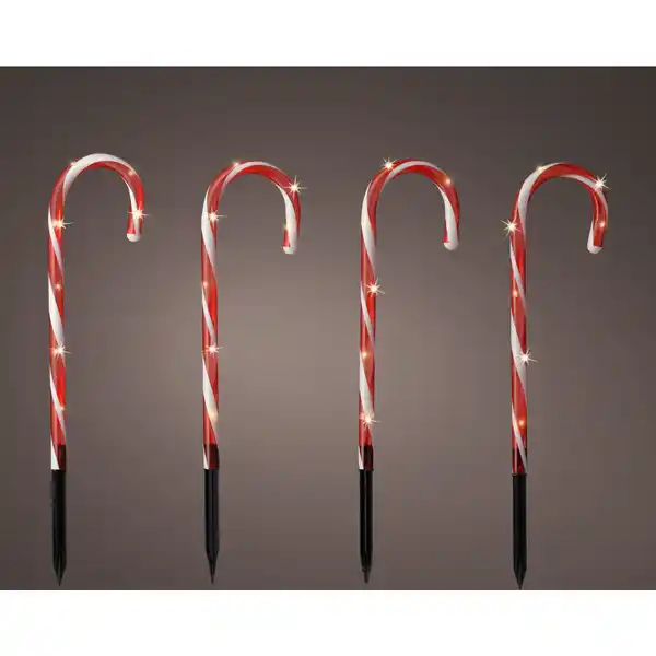 Bild 2 von LED-Stableuchte »Zuckerstange«, batteriebetrieben, für außen geeignet