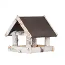 Bild 3 von PATKAR Vogelfutterhaus, mit Birkenfuß und Kiefernholzdach, BxHxT: 39 x 134 x 39 cm, braun