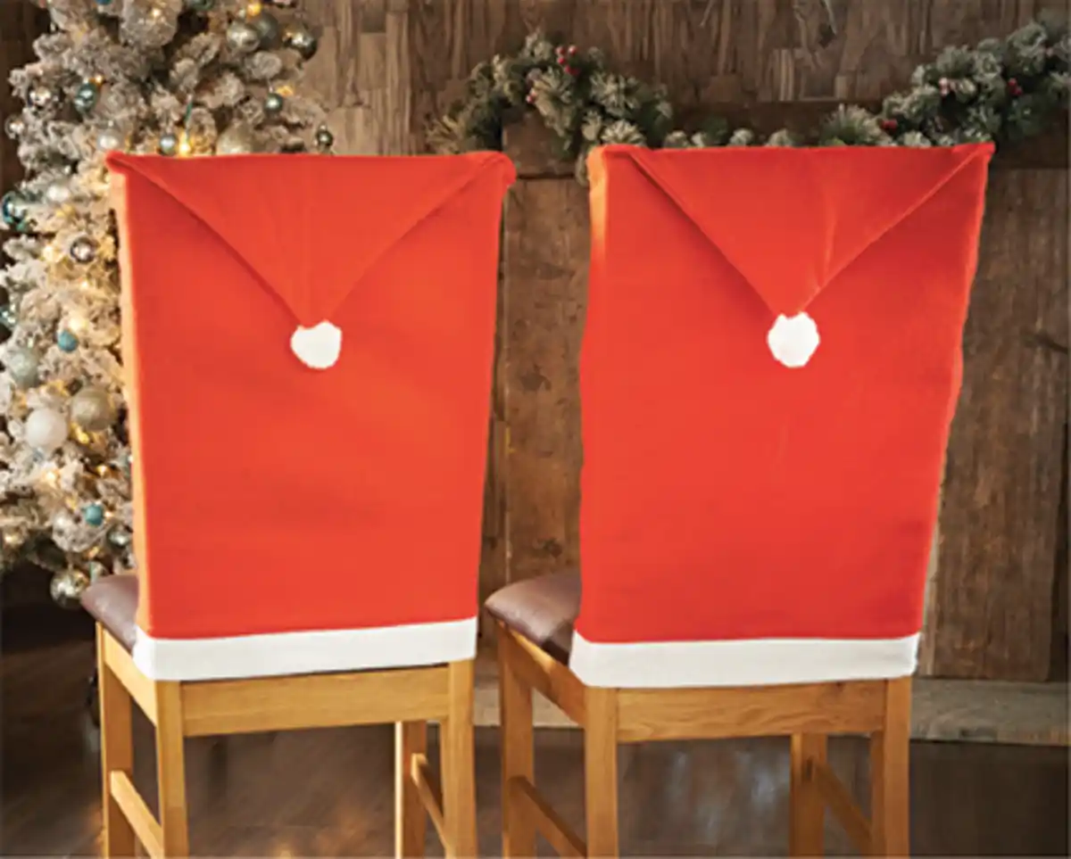 Bild 1 von Stuhlhusse Weihnachtsmütze 50x75cm 2er Pack