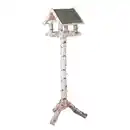 Bild 1 von PATKAR Vogelfutterhaus, mit Birkenfuß und Heudach, BxHxT: 39 x 134 x 39 cm, braun