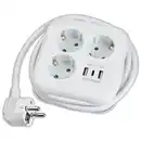 Bild 1 von Powertec Electric Quadratische Steckdose 3-fach "Geometrische Form"