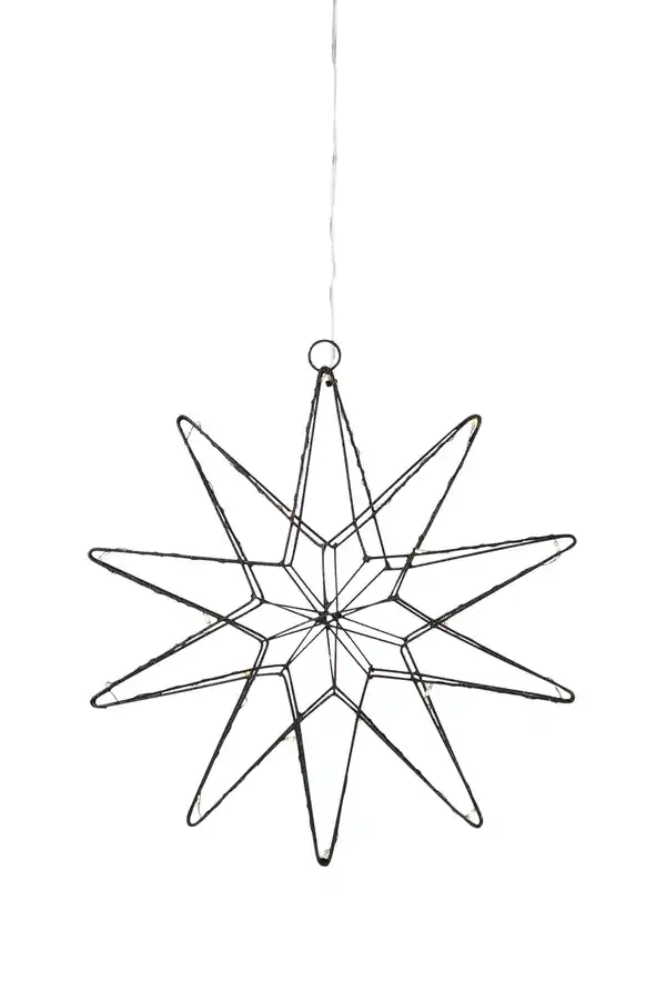 Bild 1 von Markslöjd LED Hängestern Gleam Eisen Ø 30 cm schwarz