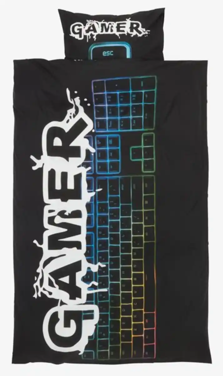 Bild 1 von Bettwäsche GAMING 135x200 schwarz