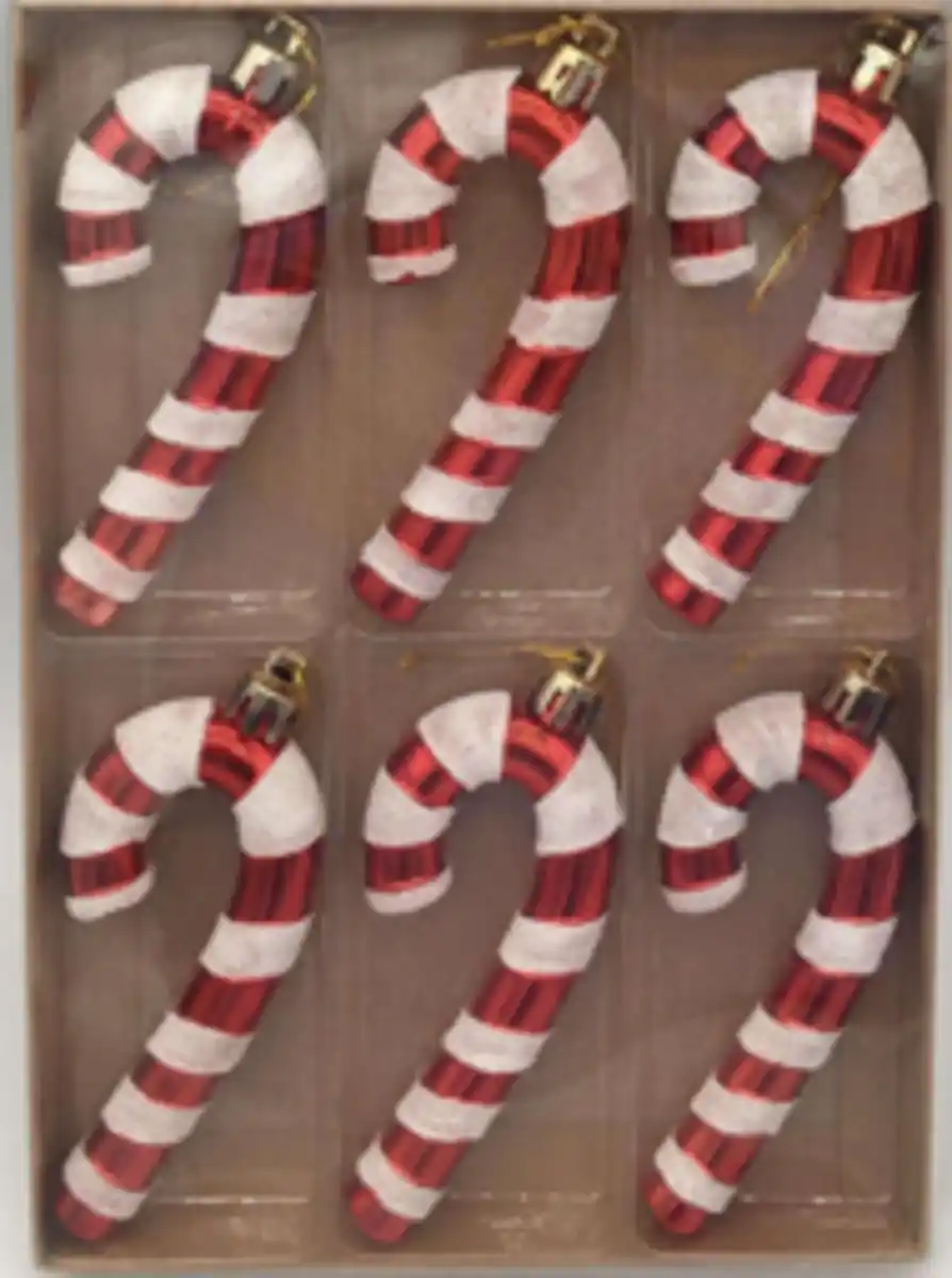 Bild 1 von Christbaumschmuck Zuckerstangen 6erPack