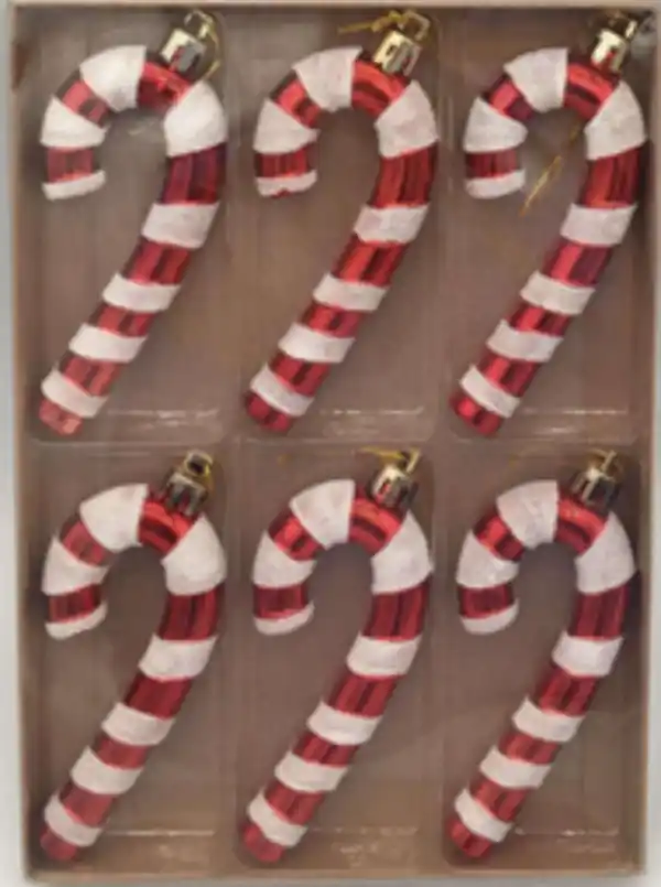 Bild 1 von Christbaumschmuck Zuckerstangen 6erPack