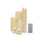 Bild 1 von Kerzenset »BO«, 7 Kerzen, inkl. Fernbedienung, warmweiß, creme