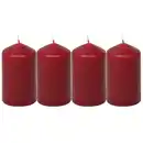 Bild 1 von Stumpenkerze, altrot, 4 Stück