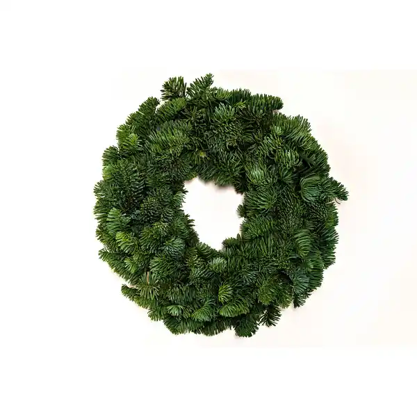 Bild 2 von Adventskranz, 35 cm, ungarniert, halbrund gebunden