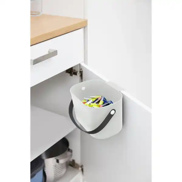 Bild 2 von Abfallsammler »ALBULA«, 3,2 Liter, Kunststoff, weiß