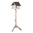 Bild 1 von PATKAR Vogelfutterhaus, mit Birkenfuß und Kiefernholzdach, BxHxT: 39 x 134 x 39 cm, braun