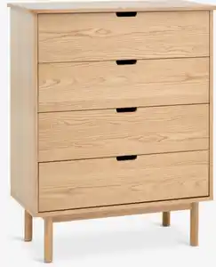 Kommode STUBBERUP 4 Schubladen eiche natur