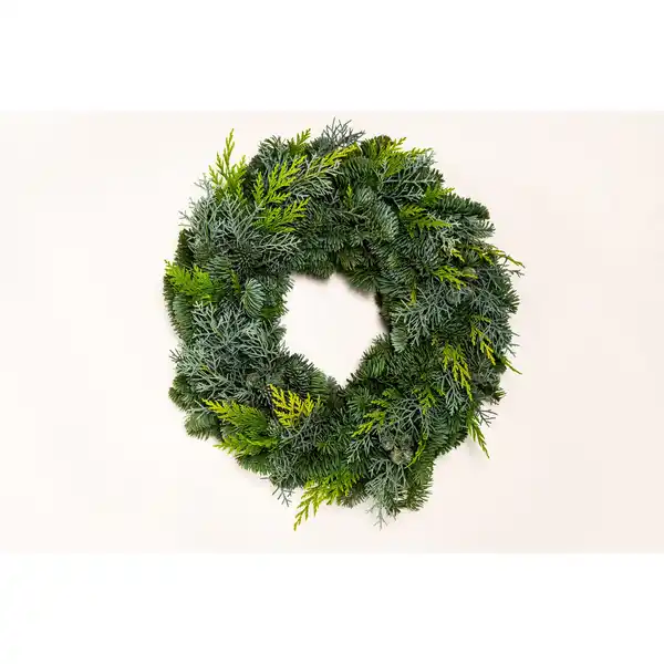 Bild 2 von Adventskranz, 35 cm, ungarniert, halbrund gebunden