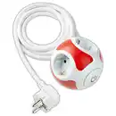 Bild 1 von Powertec Electric 4-fach Kugelsteckdose "Geometrische Form"