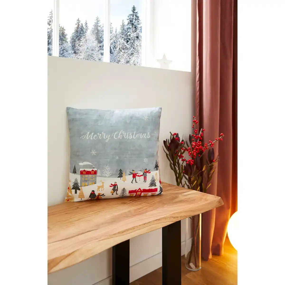 Bild 3 von ANDIAMO Kissen »Joy«, 40 x 40 cm, Polyester, rot