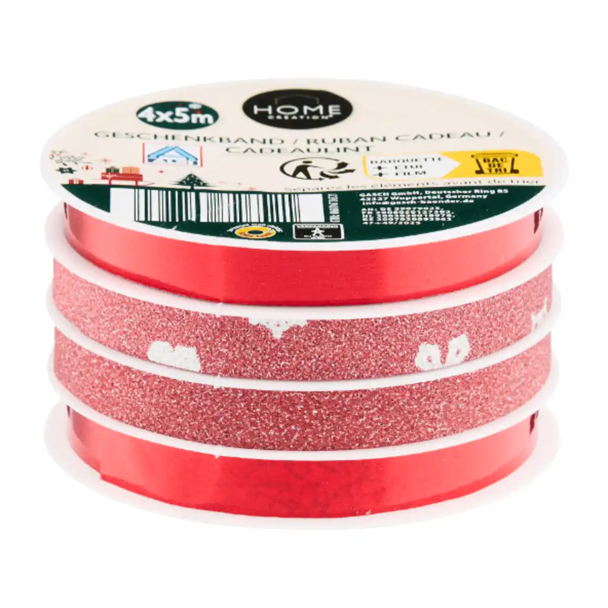 Bild 4 von HOME CREATION Weihnachtsgeschenkband / -bänder