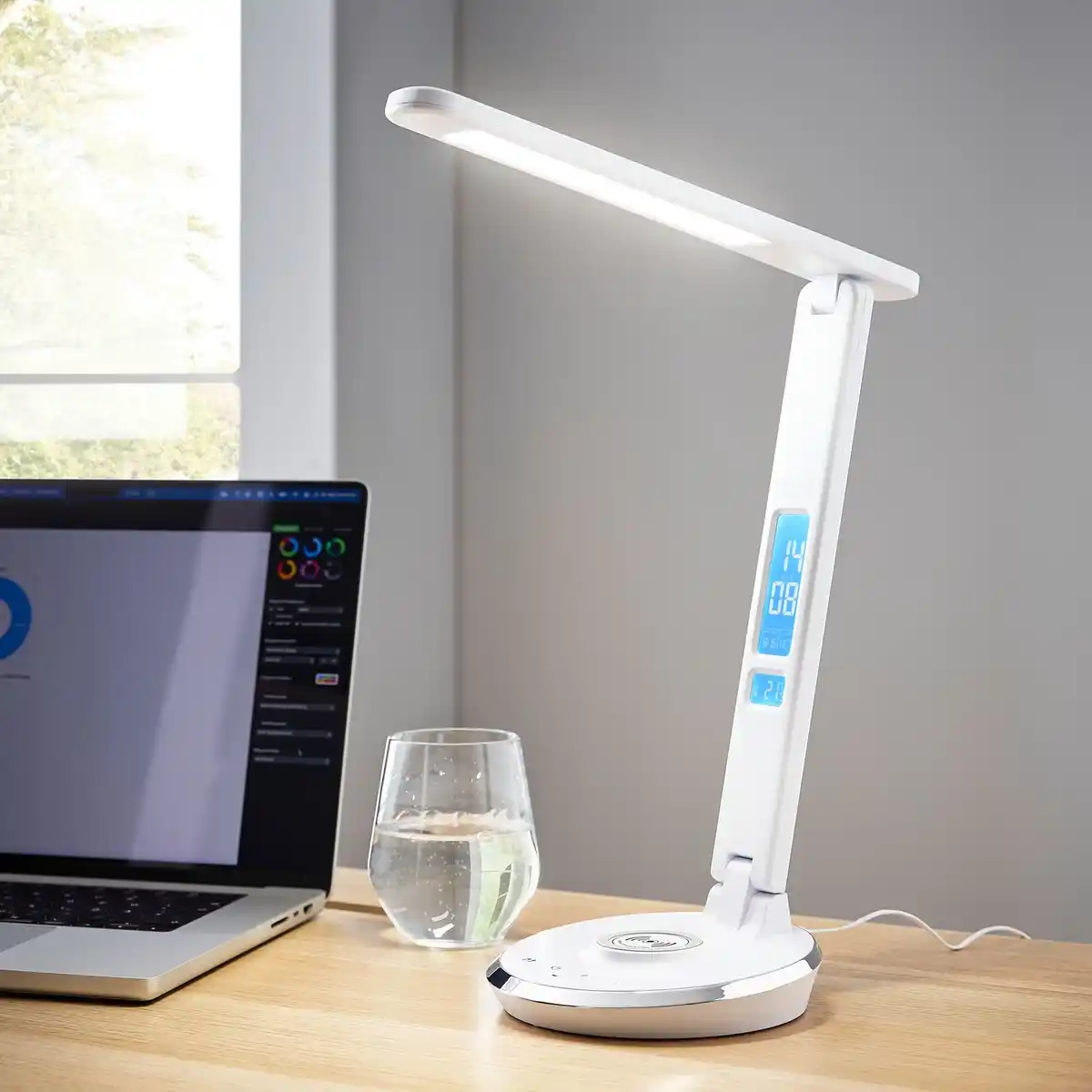 Bild 2 von CASAYA LED-Tischlampe »TORSBY«, 5,3 w, 700 lm, weiß, H: 45 cm, Ladestation