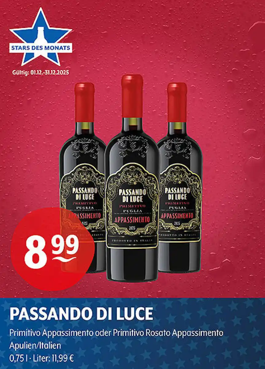 Bild 1 von PASSANDO DI LUCE Primitivo Appassimento oder Primitivo Rosato Appassimento Apulien/Italien