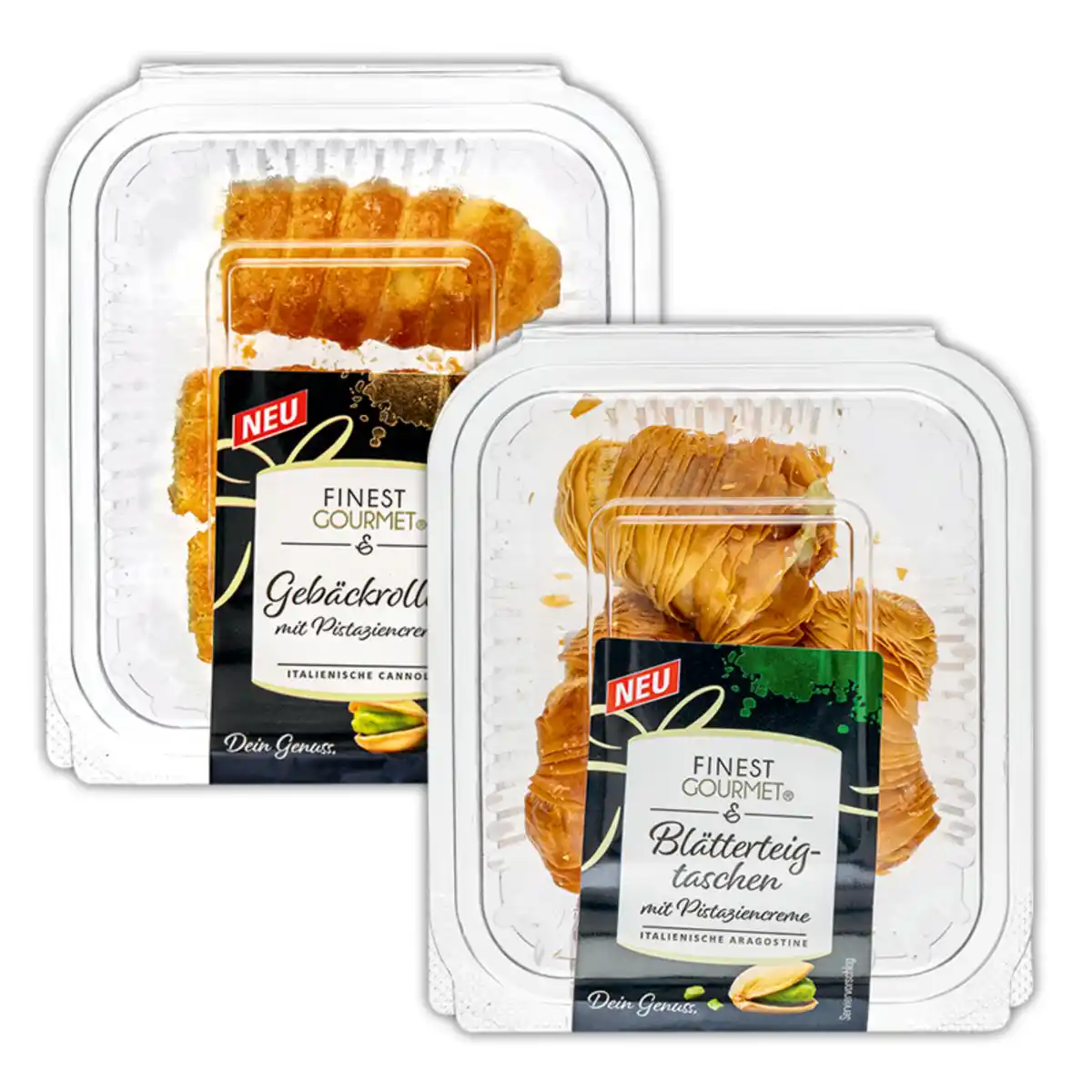 Bild 1 von Finest Gourmet Hochwertige Blätterteiggebäcke mit Pistaziencreme