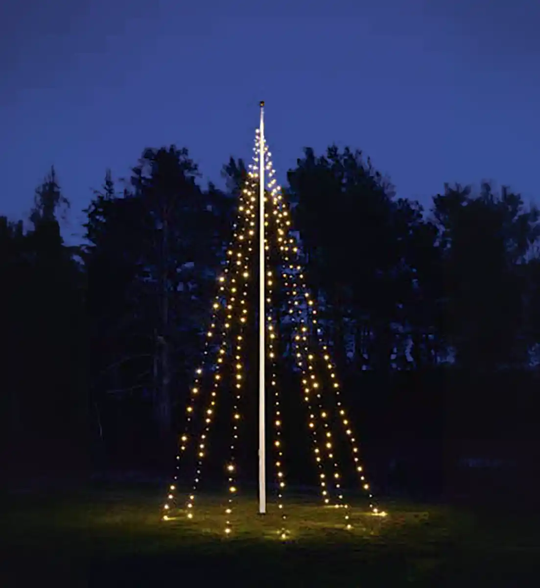 Bild 1 von 6mLichterkette für 5-6m Fahnenmast 210LEDs