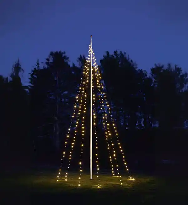 Bild 1 von 6mLichterkette für 5-6m Fahnenmast 210LEDs