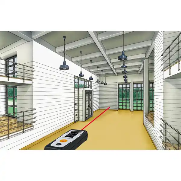 Bild 2 von Laser-Entfernungsmesser »DistanceCheck 25«, batteriebetrieben, grau/orange