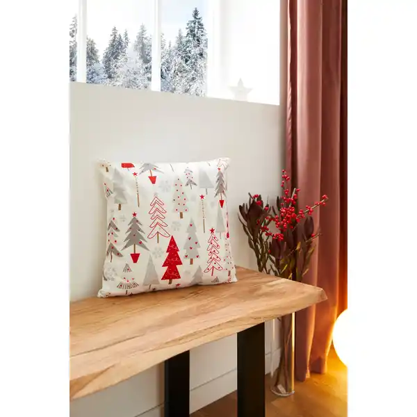 Bild 3 von ANDIAMO Kissen »Joy«, 40 x 40 cm, Polyester, rot