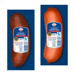 DIE THÜRINGER Thüringer Leber- / Rotwurst 250g