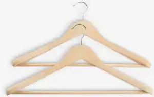 Kleiderbügel SIGFRID L45cm Holz f/Mäntel 2Stk/Pck