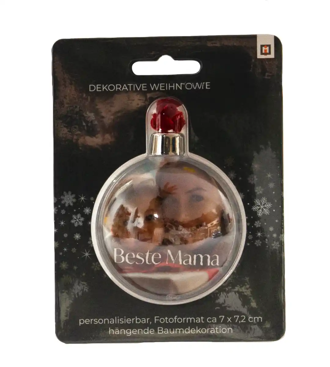 Bild 1 von Foto Weihnachtskugel "Beste Mama" 7x7x7cm 1St