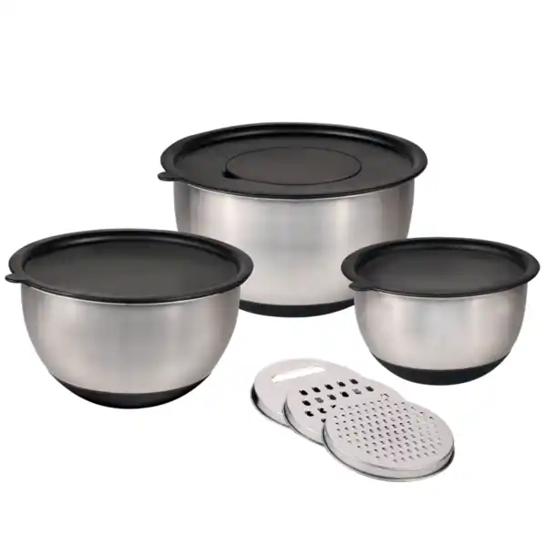 Bild 1 von Rührschüssel, 3 Set, inkl. 3 Reiben