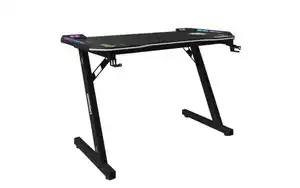 Phoenix Group AG - Minecraft Gaming Tisch, schwarz, 120 x 74 cm, inkl. Getränkehalterung