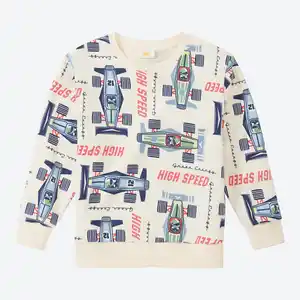 Kinder-Jungen-Sweatshirt mit Rundhalsausschnitt