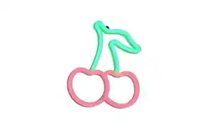 Wandleuchte Cerise, rot/grün