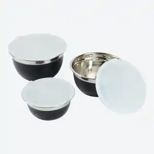 Schüssel-Set aus Edelstahl, 3-teilig, Ø ca. 14-18 cm