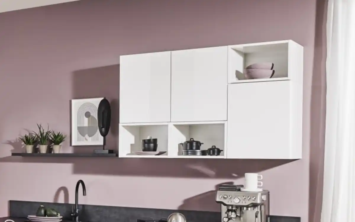 Bild 2 von Impressa - Einbauküche Uno, weiß fein strukturiert, inkl. Miele Elektrogeräte