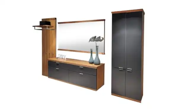 Bild 1 von vilano - Garderobenkombination Sonate, Nussbaum-Nachbildung/graphit
