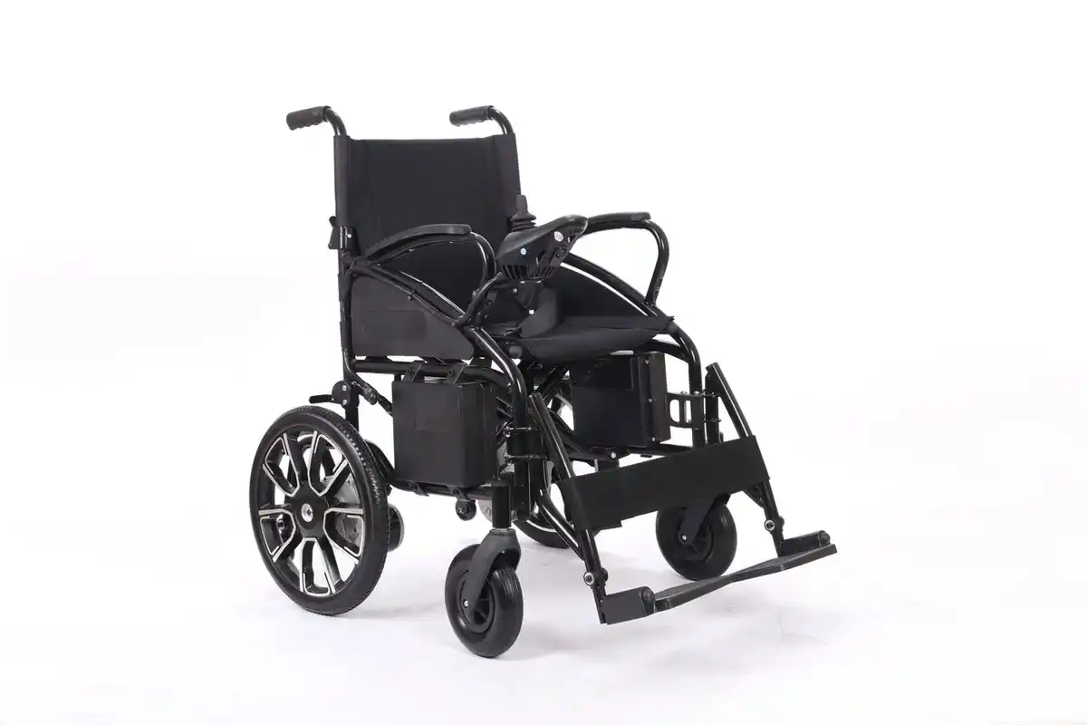 Bild 1 von Elektrischer Rollstuhl aus Edelstahl RST04-SCH ,Akku 24V 20AH, 7km/h