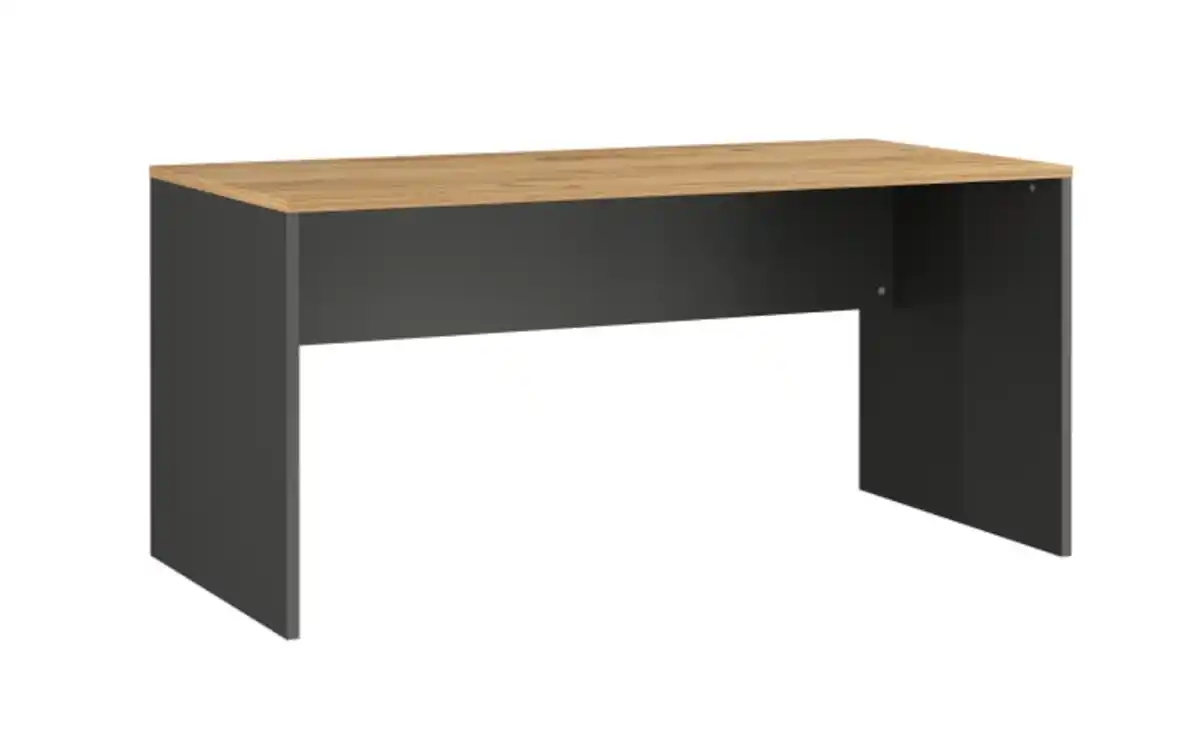 Bild 1 von Vito - Schreibtisch Podium, Eiche Navarra Nachbildung/graphit matt