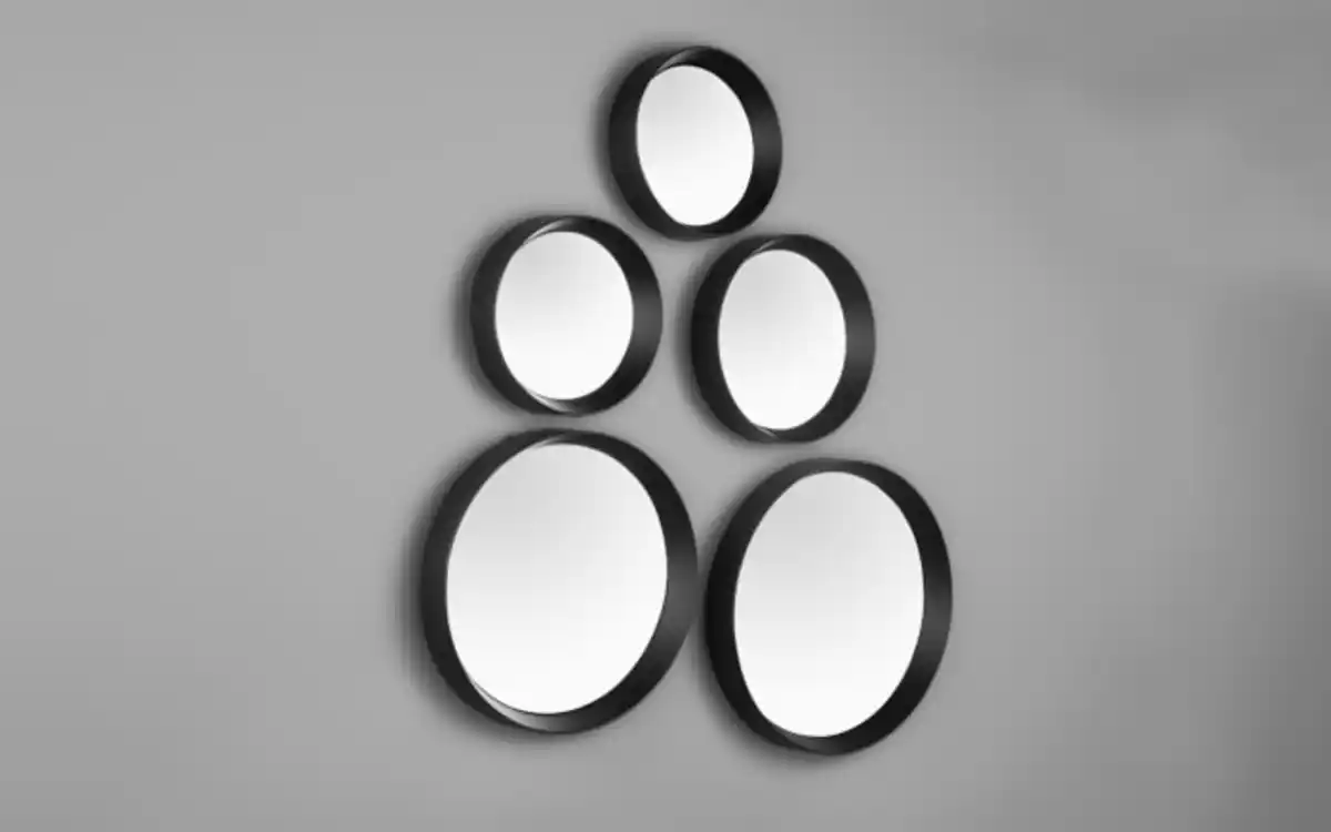 Bild 2 von Dekospiegelset Lia, schwarz
