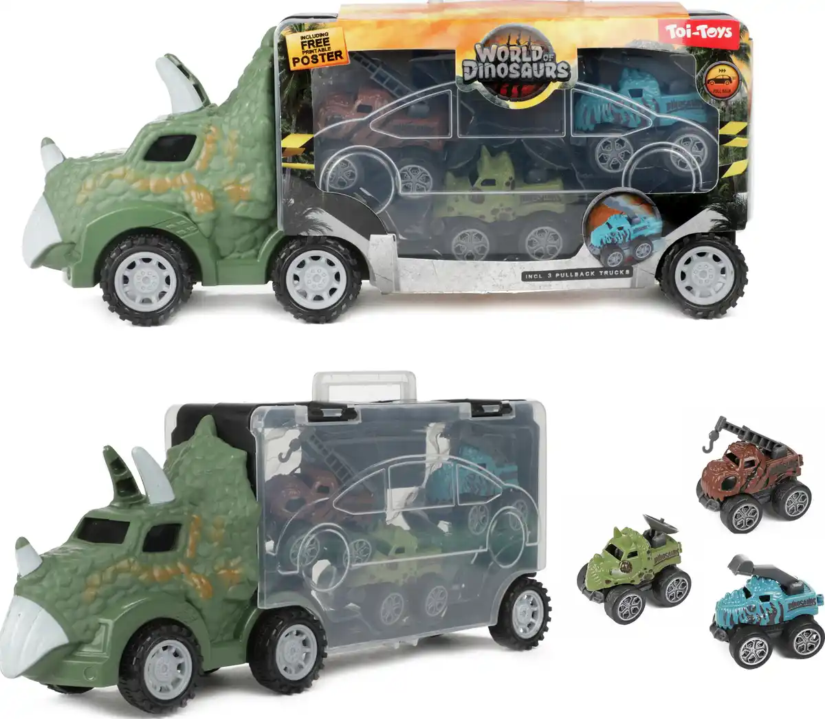 Bild 1 von Toi-Toys WORLD OF DINOSAURS Dinotruck mit 3 Autos