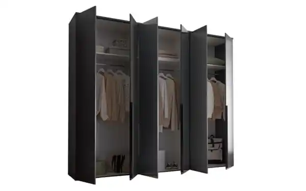 Bild 3 von Pol Power - Drehtürenschrank Kevo, graphit, 270 x 225 cm, inkl. Spiegeltüren