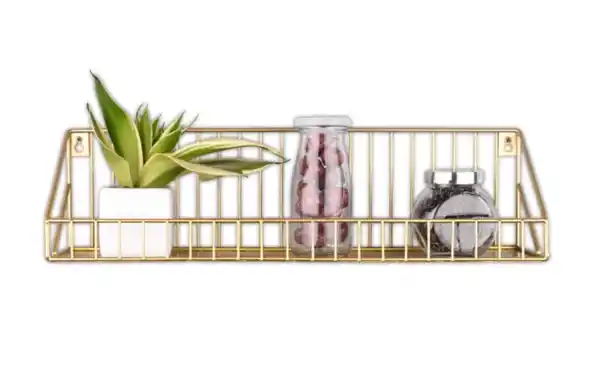 Bild 4 von Wandregal Fiona in Goldfarbig, 45 x 12 cm