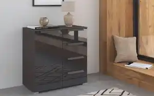 Vito - Kommode Allstars-Deluxe, graphit/Farbglas basalt