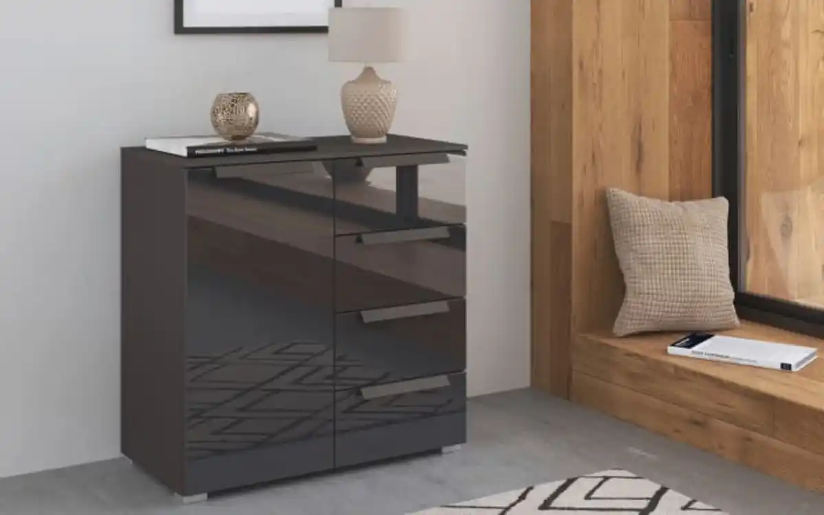 Bild 1 von Vito - Kommode Allstars-Deluxe, graphit/Farbglas basalt