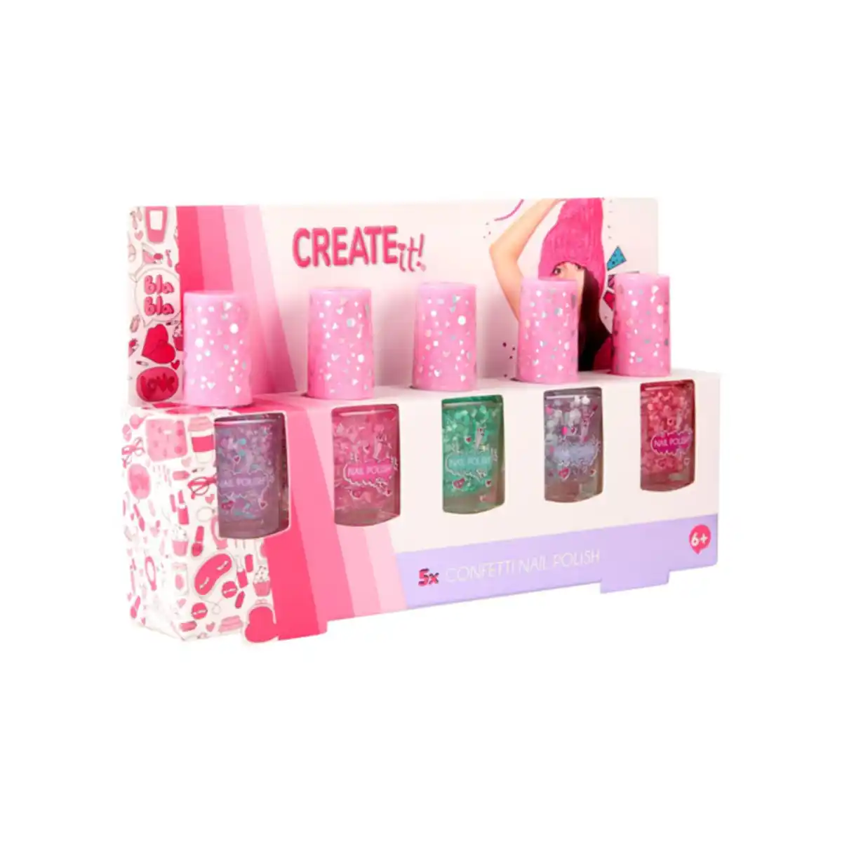 Bild 1 von CREATE it! - Nagellack Set - Konfetti - 5 St&#252;ck